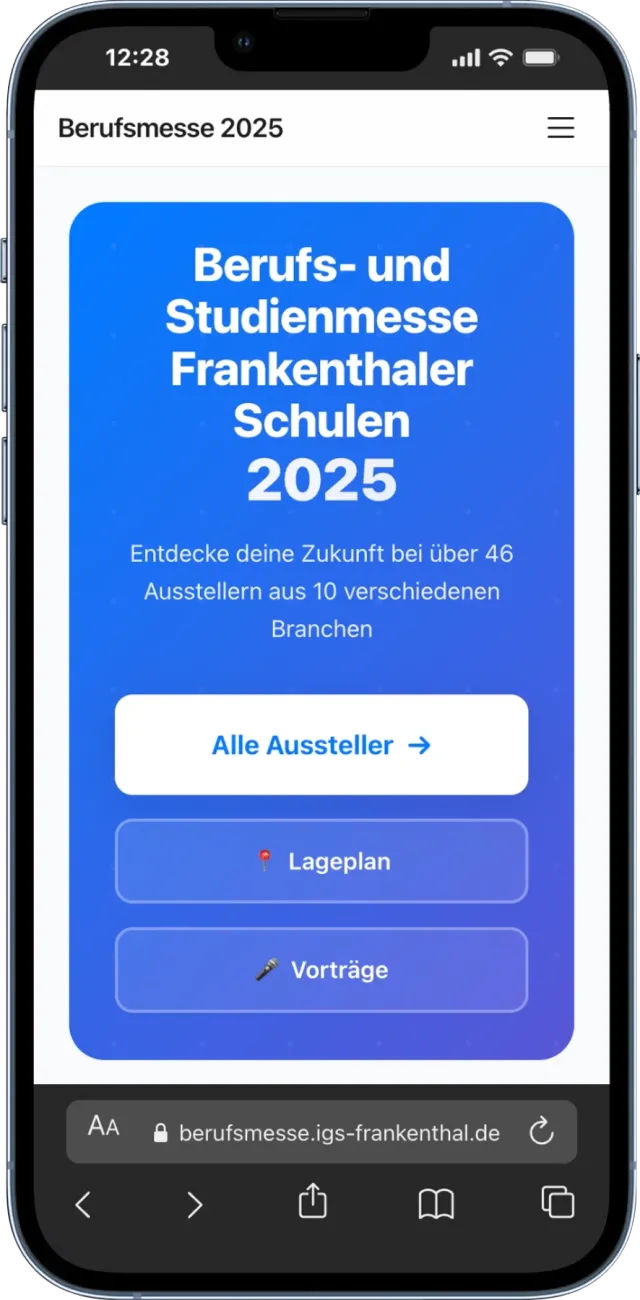 Berufsmesse Frankenthal Mobile-Screenshot 1