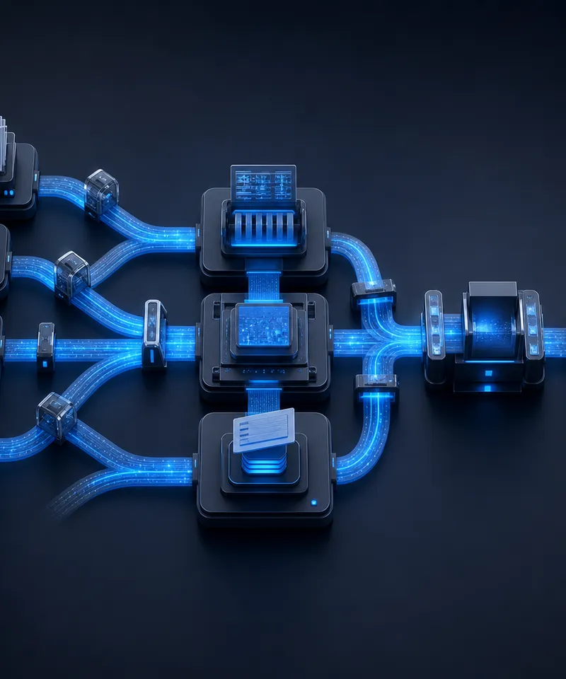 Abstrakter automatisierter Daten- und Arbeitsablauf